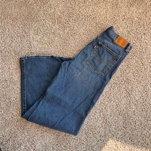 Levi’s wide leg ribcage jeans